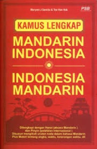 Kamus Lengkap Mandarin Indonesia  Indonesia Mandarin