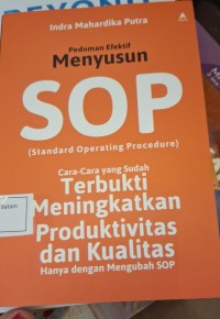 Image of Pedoman Efektif Menyusun SOP ( Standard Operating Procedure )